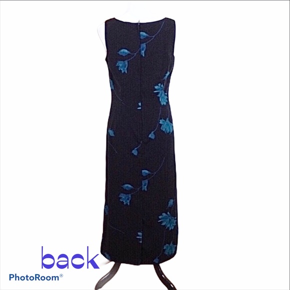 Studio I sleeveless round neck back zip floral print maxi dress - Picture 3 of 7